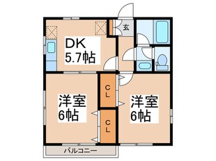 ウィーンハイツＡ棟の物件間取画像